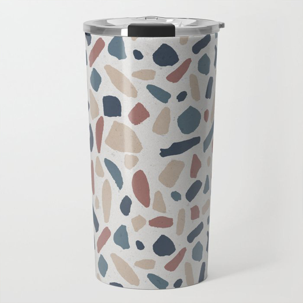 Cool Terrazzo Travel Coffee Mug