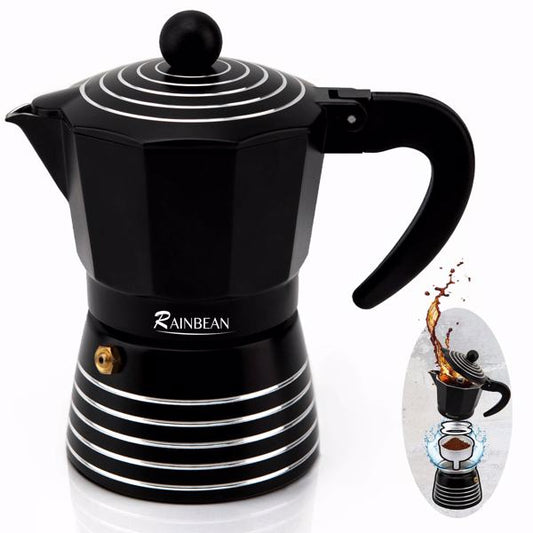 Stovetop Espresso Maker 3 Cup Moka Pot Greca Coffee Maker